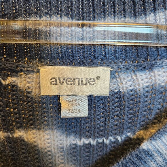 Size 22-24 Avenue Tie Dyed Tunic Sweater - Picture 2 of 4